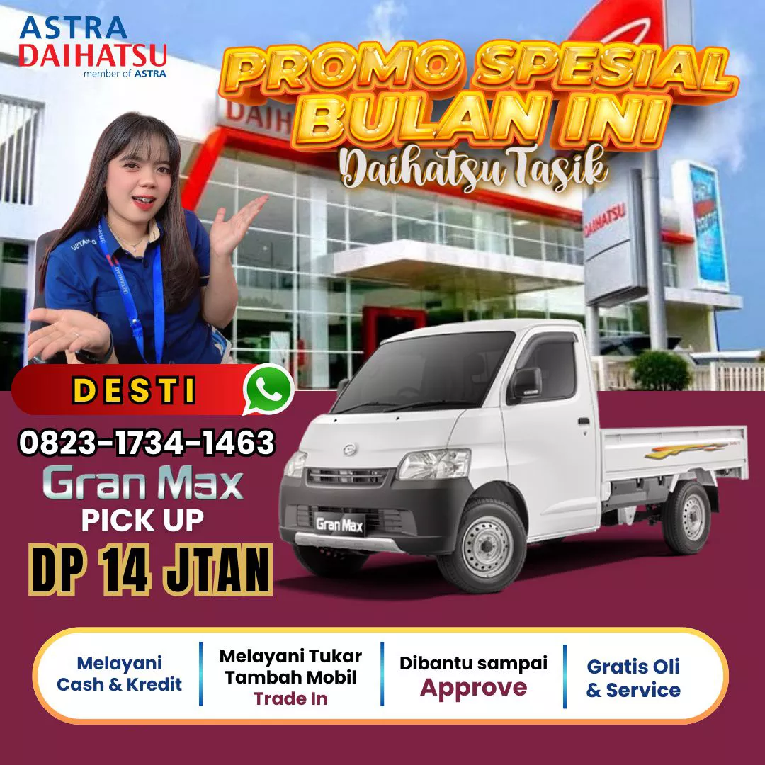 Promo Daihatsu Tasikmalaya Jenis Mobil Grand Max Pick Up